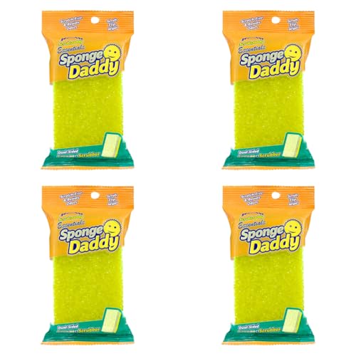 Scrub Daddy Sponge Daddy, Dual Sided Sponge Scrubber, Dish Sponges for Washing up, Non Scratch Scourers for Cleaning Dishes, Bathroom Scrubbing Tool, Assorted Kitchen Sponges Multipack of 4 Scrub Daddy Sponge Daddy, Dual Sided Sponge Scrubber, Dish Sponges for Washing up, Non Scratch Scourers for Cleaning Dishes, Bathroom Scrubbing Tool, Assorted Kitchen Sponges Multipack of 4 von Scrub Daddy