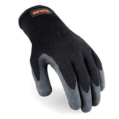 Scruffs T50997 Utility-Handschuh, Latexbeschichtung, Schwarz von Scruffs