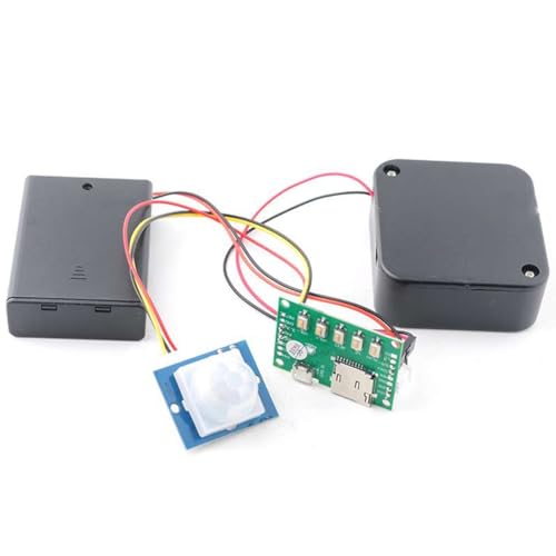 Sctecoau DIY MP3-Musik-Sprachwiedergabe-Kit mit PIR-Sensor-Tonaufzeichnungsmodul, USB-Download, Unterstützt TF-Karte von Sctecoau