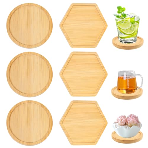 Sctmda Untersetzer Holz 6 Stück Bambus Untersetzer DIY Mosaik Untersetzer Holzuntersetzer Rund Kerzenteller Holz Pflanzen Untersetzer Trinkbecher Untersetzer für Trinkbecher Tischdekoration Sctmda Untersetzer Holz 6 Stück Bambus Untersetzer DIY Mosaik Untersetzer Holzuntersetzer Rund Kerzenteller Holz Pflanzen Untersetzer Trinkbecher Untersetzer für Trinkbecher Tischdekoration von Sctmda
