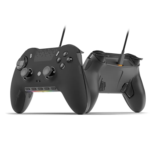 SCUF ENVISION Kabelgebundener PC-Nur-Gaming-Controller - Fünf Abnehmbare G-Tasten - Abnehmbare Back-Paddles - iCUE-Kompatibel - Schwarz von Scuf