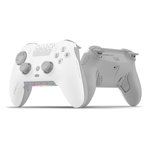 Scuf ENVISION PRO Kabelloser Gaming-Controller nur für den PC – Anti-Drift-Daumenstifte – Fünf Wiederverwendbare G-Tasten – Wiederverwendbare Back-Paddles – Sofortauslöser – Weiß Scuf ENVISION PRO Kabelloser Gaming-Controller nur für den PC – Anti-Drift-Daumenstifte – Fünf Wiederverwendbare G-Tasten – Wiederverwendbare Back-Paddles – Sofortauslöser – Weiß von Scuf