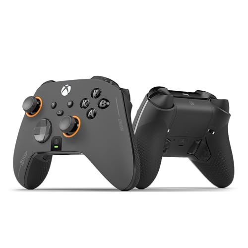 Scuf Instinct Pro Performance Series Kabelloser Xbox–Controller – Wiederverwendbare Rückenpaddles – Sofortige Auslöser – Xbox Series X/S, Xbox One, PC und Handy – Stahl Grau von Scuf