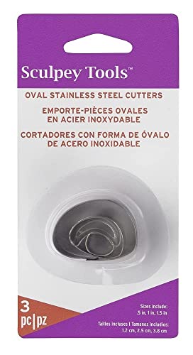 Sculpey AMM1018 Premiso Ausstechformen, 3 Stück, Irregular Oval Sculpey AMM1018 Premiso Ausstechformen, 3 Stück, Irregular Oval von Sculpey