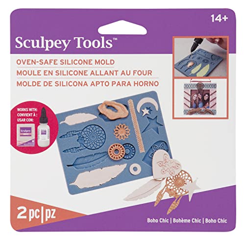 Sculpey APM-63 Flexible Push-Form für Boho-Chic von Sculpey
