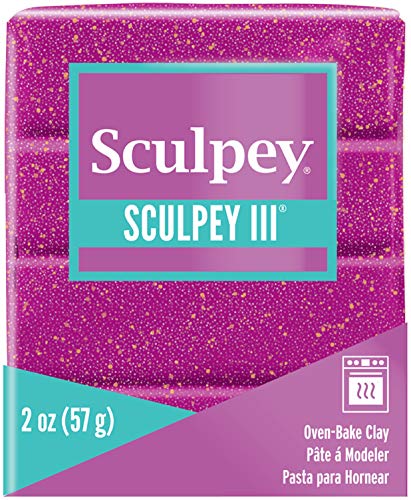 Sculpey S302 562 CLAY 2OZ VIOL GLTTR Polymer-Ton, 57 g, Kunststoff, Violetter Glitzer Sculpey S302 562 CLAY 2OZ VIOL GLTTR Polymer-Ton, 57 g, Kunststoff, Violetter Glitzer von Sculpey