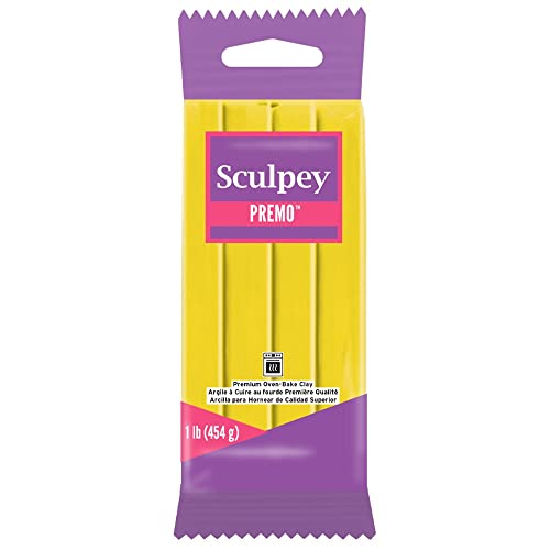 polyform Sculpey PE1 5572 Oven-Bake Clay, Cadmium Yellow Hue, 450 gr von Sculpey
