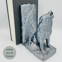 Dekorative Wolf Buchstütze/Bookends | Art.-Nr. B-Be-Kk-004 Dekorative Wolf Buchstütze/Bookends | Art.-Nr. B-Be-Kk-004 von SculptedChapters
