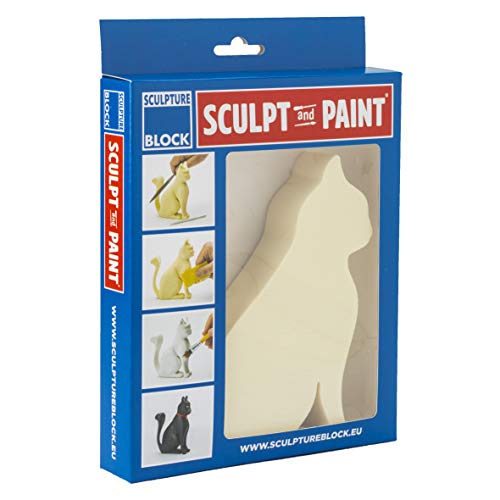 Sculpture Block SP 104 Sculpt and Paint Serie, vorgefertigter Hartschaumblock mit dem Motiv Katze zum gestalen und ausarbeiten - 14cm x 17cm x 3cm Sculpture Block SP 104 Sculpt and Paint Serie, vorgefertigter Hartschaumblock mit dem Motiv Katze zum gestalen und ausarbeiten - 14cm x 17cm x 3cm von Sculpture Block