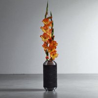 Embossed Vase - Kalevra Mist Grey Artistically Designed For Discerning Collectors von SculpturePrints