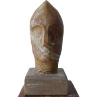 Abstraktes Gesicht Stein Kunst Skulptur | Dekorative Dekoration Zu Verkaufen Outdoor Garten Statue von ScultureMelillo