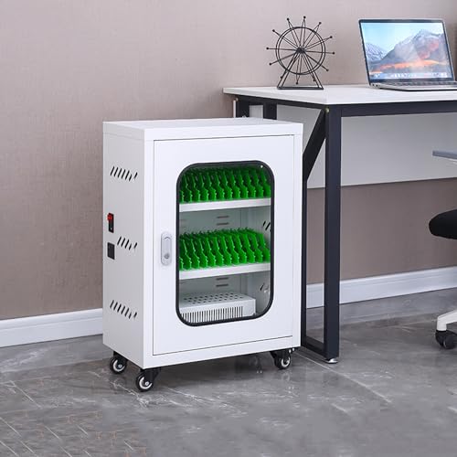 Handy-Spind, Aufbewahrungsschrank, USB-wiederaufladbarer Handyspind, Handy-Aufbewahrungsschrank, Ladestation, Handy-Ladestationen, mit Universalrädern (30 Steckplätze) von SdaryWare