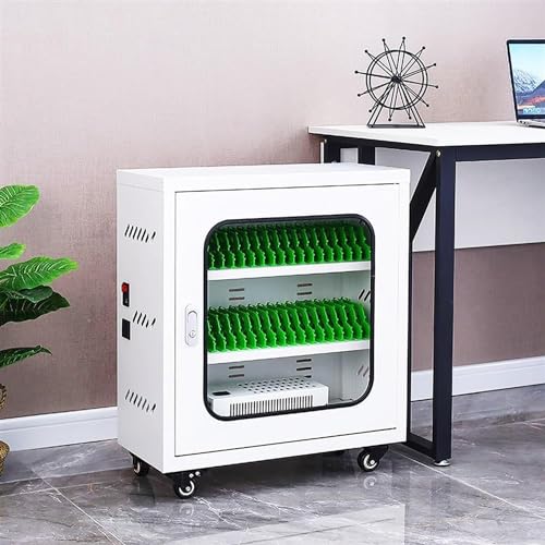 Handy-Spind, Aufbewahrungsschrank, USB-wiederaufladbarer Handyspind, Handy-Aufbewahrungsschrank, Ladestation, Handy-Ladestationen, mit Universalrädern (40 Steckplätze) von SdaryWare