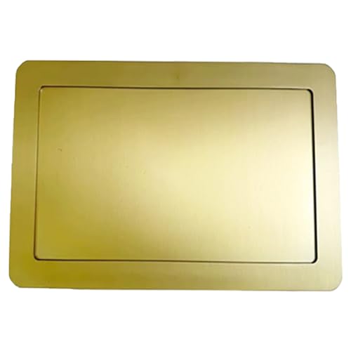 SdaryWare Abfalleimerabdeckung mit seitlicher Öffnung, Mülleimer aus Edelstahl mit Schwingdeckel, Wandmontierter Mülleimerdeckel mit ausgewogener Klappe, gebürstete Oberf,Color B von SdaryWare