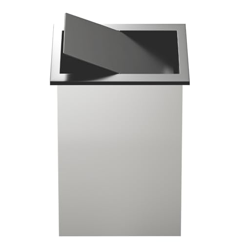 SdaryWare Arbeitsplatten-Abfalleimer mit Deckel, Edelstahl-Arbeitsplatten-Mülleimer, versteckter Mülleimerdeckel, eingebetteter Mülleimer, eingebauter Mülleimer mit Decke,L C SdaryWare Arbeitsplatten-Abfalleimer mit Deckel, Edelstahl-Arbeitsplatten-Mülleimer, versteckter Mülleimerdeckel, eingebetteter Mülleimer, eingebauter Mülleimer mit Decke,L C von SdaryWare
