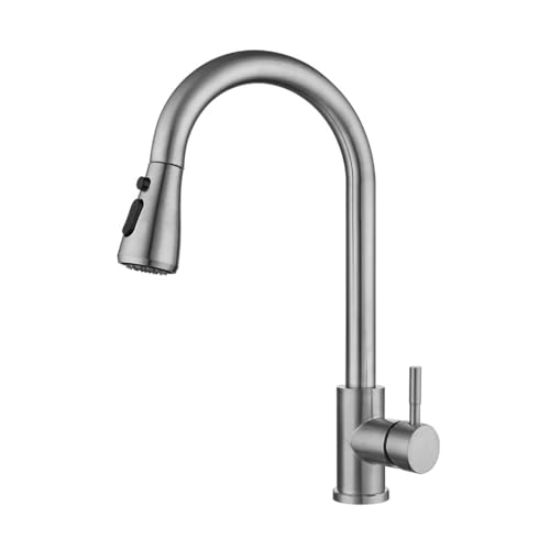 SdaryWare Ausziehbarer Sensor-Küchenhahn in Gold, empfindlicher Touch-Control-Wasserhahn-Mischer für die Küche, Touch-Sensor-Küchenmischbatterie,Brushed Nickel2-Smart Touch SdaryWare Ausziehbarer Sensor-Küchenhahn in Gold, empfindlicher Touch-Control-Wasserhahn-Mischer für die Küche, Touch-Sensor-Küchenmischbatterie,Brushed Nickel2-Smart Touch von SdaryWare