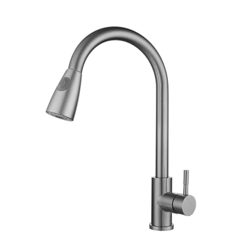 SdaryWare Ausziehbarer Sensor-Küchenhahn in Gold, empfindlicher Touch-Control-Wasserhahn-Mischer für die Küche, Touch-Sensor-Küchenmischbatterie,Brushed Nickel3-No Touch SdaryWare Ausziehbarer Sensor-Küchenhahn in Gold, empfindlicher Touch-Control-Wasserhahn-Mischer für die Küche, Touch-Sensor-Küchenmischbatterie,Brushed Nickel3-No Touch von SdaryWare