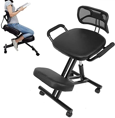 SdaryWare Bequemer Bürostuhl Ergonomischer Stuhl Bürocomputer-Sitzstuhl Klappbarer Freizeitstuhl mit Rückenlehne von SdaryWare