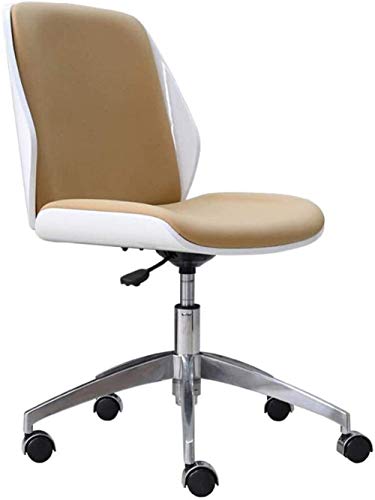 SdaryWare Chefsessel Schreibtischstühle Möbel Bürostuhl Leder Ohne Armlehnen Computerstuhl Hebe-Drehstuhl Home Office Besprechungsstuhl Stühle von SdaryWare