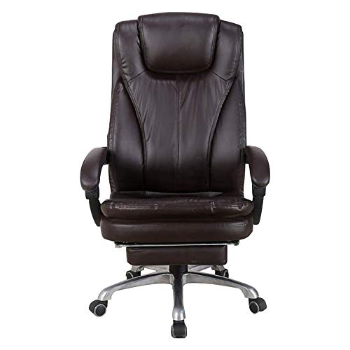 SdaryWare Klassischer Chefsessel mit Drehfunktion aus PU-Leder, Verstellbarer Computer-Schreibtischstuhl mit Armlehne und Fußstütze, luxuriöser Computer-Gaming-Stuhl für,Brown-One Size SdaryWare Klassischer Chefsessel mit Drehfunktion aus PU-Leder, Verstellbarer Computer-Schreibtischstuhl mit Armlehne und Fußstütze, luxuriöser Computer-Gaming-Stuhl für,Brown-One Size von SdaryWare