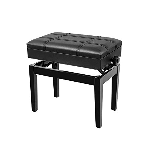 SdaryWare Klavierhocker, höhenverstellbar, Klavierbank, Keyboard-Sitzhocker mit Ablagefach für Musikbücher, dick gepolstertes Lederkissen, für Einzelpersonen konzipiert, schöne Sze SdaryWare Klavierhocker, höhenverstellbar, Klavierbank, Keyboard-Sitzhocker mit Ablagefach für Musikbücher, dick gepolstertes Lederkissen, für Einzelpersonen konzipiert, schöne Sze von SdaryWare