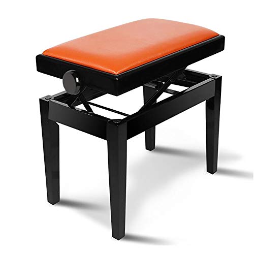 SdaryWare Klavierhocker, verstellbare Klavierbank, Klavierstuhl, Stabiler Klavierstuhl aus Massivholz mit Lederpolsterung für eine Person, rutschfestes Design auf den Füßen, schöne SdaryWare Klavierhocker, verstellbare Klavierbank, Klavierstuhl, Stabiler Klavierstuhl aus Massivholz mit Lederpolsterung für eine Person, rutschfestes Design auf den Füßen, schöne von SdaryWare