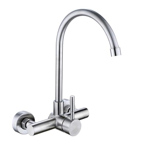 SdaryWare Küchenarmatur Wandmontage Wasserhahn Verdeckter Typ 304 Edelstahl Warm- und Kaltwasserhahn Einhebelmischer Waschtisch Pool Küche SdaryWare Küchenarmatur Wandmontage Wasserhahn Verdeckter Typ 304 Edelstahl Warm- und Kaltwasserhahn Einhebelmischer Waschtisch Pool Küche von SdaryWare
