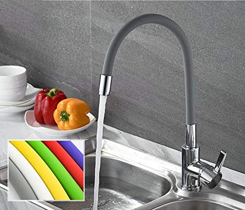 SdaryWare Küchenarmaturen Wasserhähne Messing Küchenarmaturen Warm- und Kaltwasserhähne Chrom Waschbecken Quadratische Mischbatterien Küchenarmatur von SdaryWare