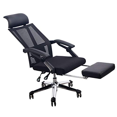 SdaryWare Leder Chef Bürostuhl Ergonomischer Supervisor Mittagspause mit Fußstütze Liegender Home Swivel Computerstuhl von SdaryWare