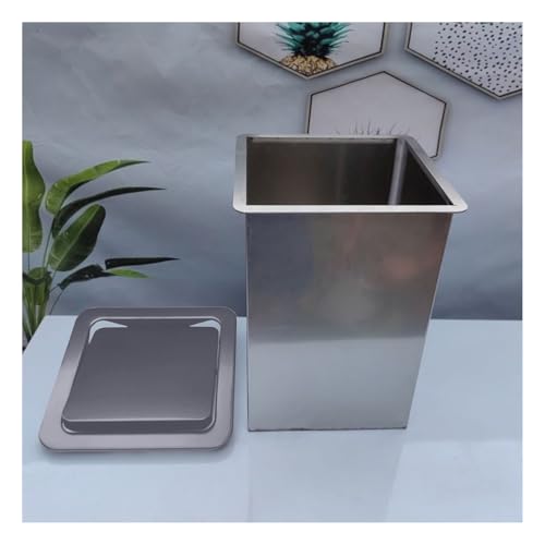 SdaryWare Versteckter Mülleimer aus Edelstahl für den Schreibtisch mit Schwingdeckel, integrierter Klappenabdeckung für die Arbeitsplatte, eingebetteter Müllklappendeckel,One Color-Big B SdaryWare Versteckter Mülleimer aus Edelstahl für den Schreibtisch mit Schwingdeckel, integrierter Klappenabdeckung für die Arbeitsplatte, eingebetteter Müllklappendeckel,One Color-Big B von SdaryWare