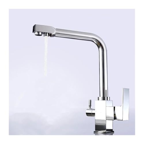 SdaryWare Wasserhahn, verchromter Küchenhahn, Installation auf Messingdeck, Mischbatterie für Reinigungsspüle, Wasserhahn für gereinigtes Trinkwasser,Chrome von SdaryWare