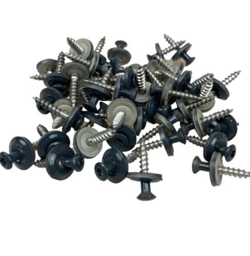 Spenglerschrauben mit 15 mm Dichtscheibe 4,5 x 25 mm oder 35 mm (35 mm 100 Stück, anthrazit 7016) von Sdove