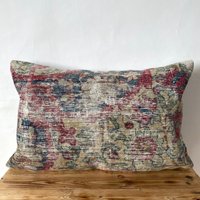 Perser Kissenbezug, 16" X 24" Dekokissen, Handgemachtes Kissen, Couchkissen, Boho Wollkissenbezug, Sofabezug, Pe-1563 von Sdyma