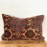 Perser Kissenbezug, 16" X 24" Dekokissen, Handgemachtes Kissen, Couchkissen, Boho Wollkissenbezug, Sofabezug, Pe-1572 von Sdyma