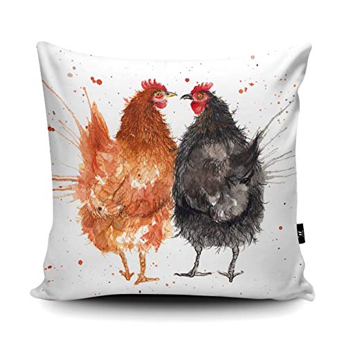 Splatter Hühner-Kissen mit Vogel-Motiv, Hühner-Kissen, weich, 45 cm x 60 cm von Se556th