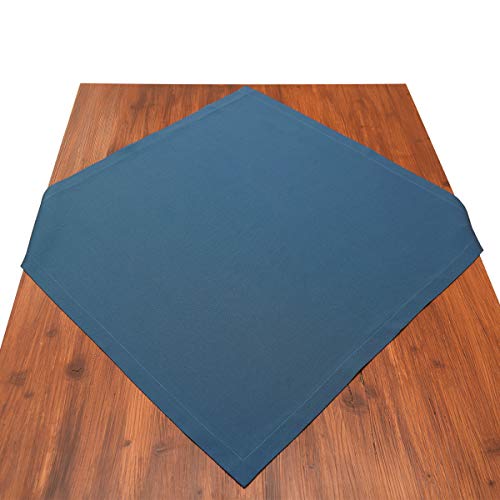 Mitteldecke Maritime Tischdecke Korallenmeer Blau Uni 70 x 70 cm passend zur Serie Korallenmeer von SeGaTeX home fashion