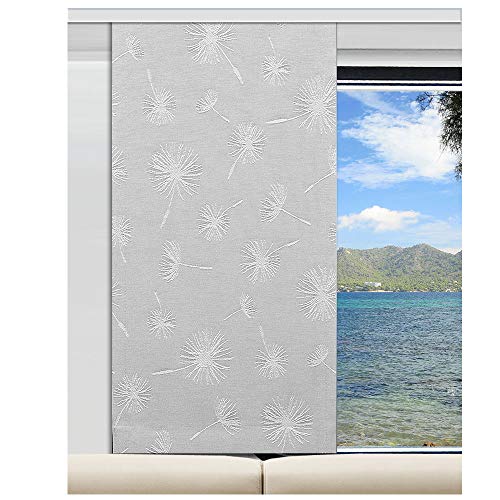 SeGaTeX home fashion Caravan-Flächenvorhang Fresh | Höhe 40 – 120 cm nach Maß | lichtgrau Flächengardine für Caravan Wohnwagen Wohnmobil von SeGaTeX home fashion