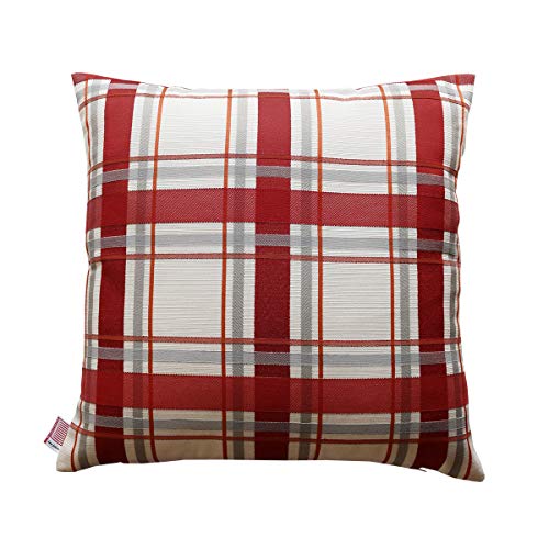 SeGaTeX home fashion Kissenhülle Hetty Rot-Weiß kariert 40 x 40 cm aus der Landhausserie Hetty von SeGaTeX home fashion