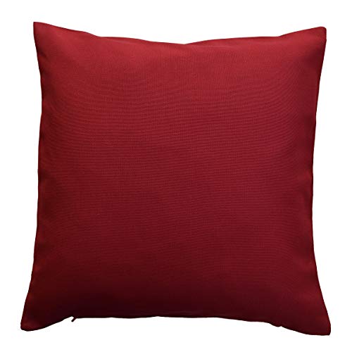 SeGaTeX home fashion Kissenhülle rot Uni passend zu Landhaus-Serie Knut 40x40 cm von SeGaTeX home fashion