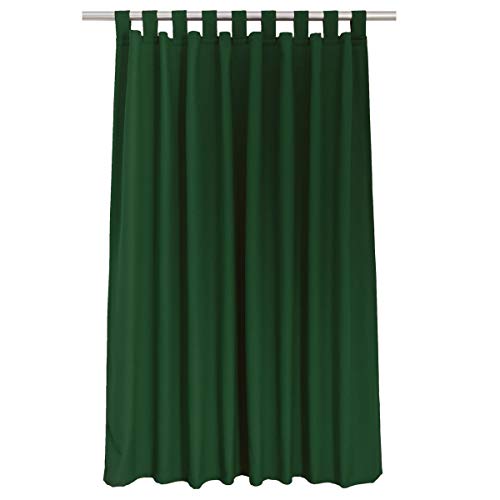 SeGaTeX home fashion Landhaus Schlaufenschal Knut mit Reihband Hochwertige Webware Uni grün 70 cm oder 150 cm breit von SeGaTeX home fashion