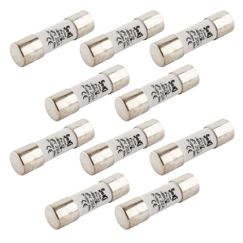 10 Stk. SeKi 10x38mm 20A Sicherung für Solar Photovoltaik PV, 1000V DC 25KA Schaltvermögen; Betirebsklasse gPV von SeKi