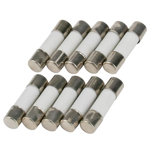 10er Packung SeKi Keramik Sicherung 0,25A (250mA), 5x20mm, Träge; Glassicherung Feinsicherung 250V von SeKi