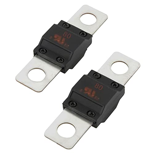 2 Stück SeKi Midi Schraubsicherung Hochstromsicherung 80A Ampere bis 32V DC - KFZ Auto LKW Streifensicherung von SeKi