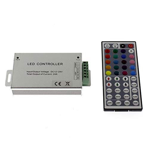 IR RGB Stripe Controller 44 Key Alu 24A von SeKi