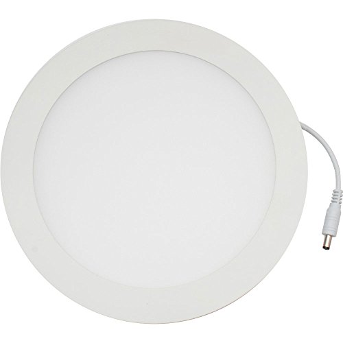 LED Deckeneinbauleuchte - 18W - warmweiss (~3000K); Runde Einbauleuchte flach, weiss von SeKi