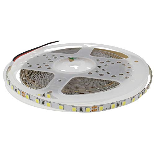 LED Streifen schmal (5mm) neutralweiss (4500K) 24V, 500cm, 120 LEDs/m, IP20 von SeKi