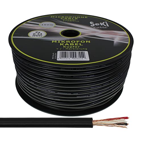 100m Mikrofonkabel rund 2x 0,34mm² Profi PA Installations- Rundkabel OFC Kupfer 100m Mikrofonkabel rund 2x 0,34mm² Profi PA Installations- Rundkabel OFC Kupfer von SeKi