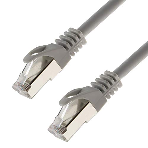 Netzwerkkabel S/FTP PIMF Cat. 7 1,50 Meter grau Patchkabel Gigabit Ethernet LAN DSL CAT7 Kabel von SeKi