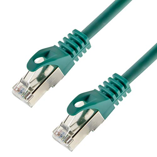 Netzwerkkabel S/FTP PIMF Cat. 7 10 Meter grün Patchkabel Gigabit Ethernet LAN DSL CAT7 Kabel von SeKi