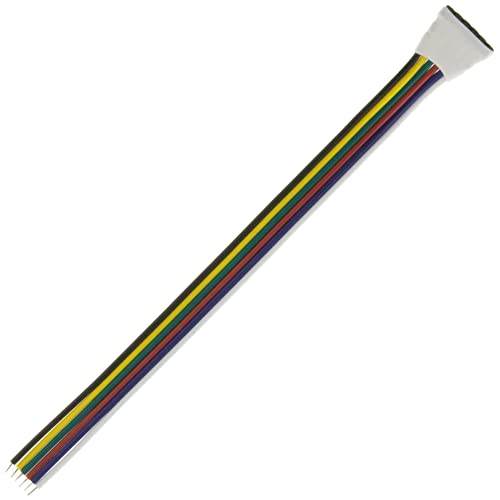 RGBW + CCT Steckverbinder, 6-PIN RGBW CCT Buchse > offene Kabelenden; 15cm Länge; LED RGBW CCT Streifen/Stripe von SeKi